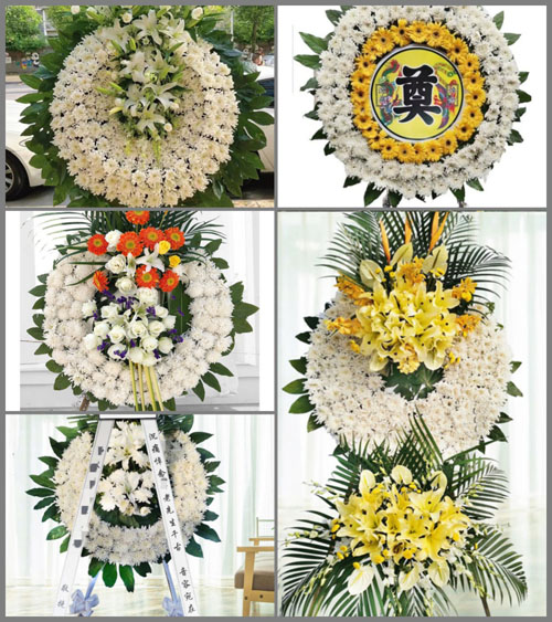 山东济宁兖州区兴隆庄街道后李村花圈速递